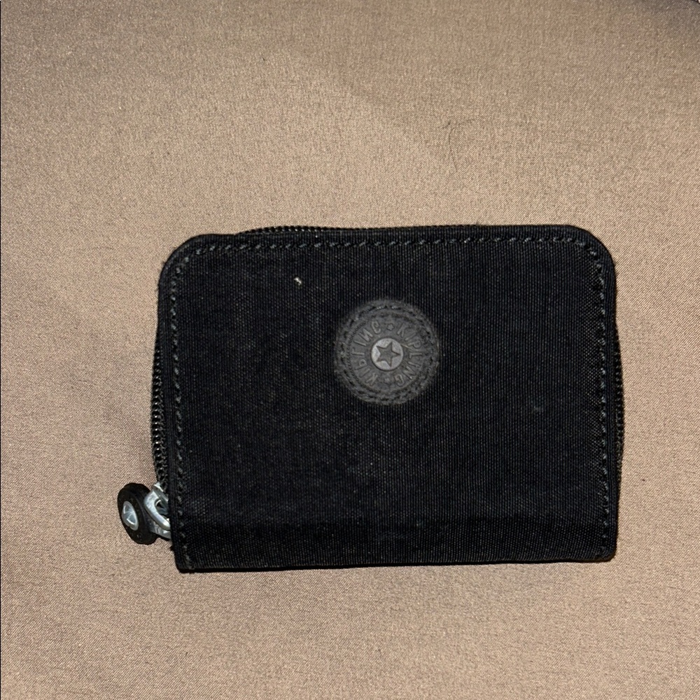 Kipling Small Black Zippered Wallet